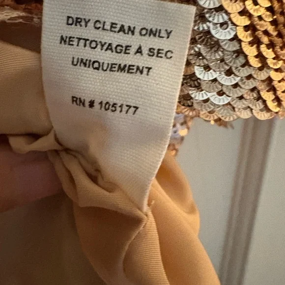 Ulla Johnson Gold Sequin Blouse - Picture 6 of 7